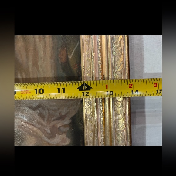 Sold Vintage Blue boy and Pinkie Girl prints on board. Gilt gold frames. - Picture 13 of 13